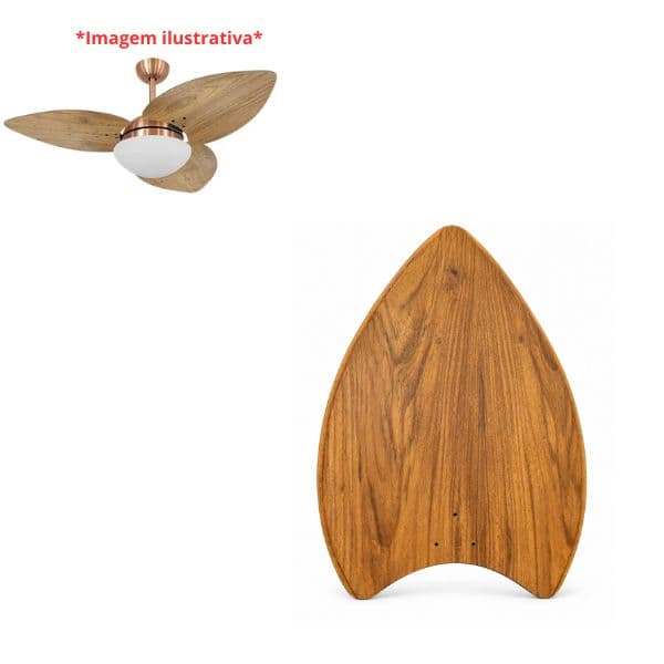 PÁ HÉLICE P/VENTILADOR DE TETO VOLARE - MDF MADEIRA DUNAMIS RÁDICA FREJÓ - *VENDIDA P/UNIDADE