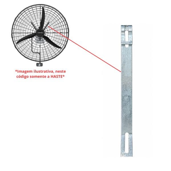 TRAVA ZINCADA P/FIXAR GRADE PLÁSTICA VENTILADOR VENTISOL DE 1-METRO VPF100CM - VENDIDA P/UNIDADE