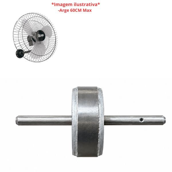 ROTOR DO MOTOR VENTILADOR ARGE 60CM MAX - C/EIXO 10,0MM - ENCAIXE DA HÉLICE 10,0MM - P/ROL-6000 ŔREA DO CONTATO MAGNÉTICO 20MM MAGNÉTICO 70MM S/PINO T - foto 1 de 2