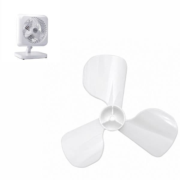 HELICE DE 26CM P/VENTILADOR VENTI-DELTA TURBI 40CM 3PAS BRANCO - E08,0MM PML - C/PORCA N/PONTA