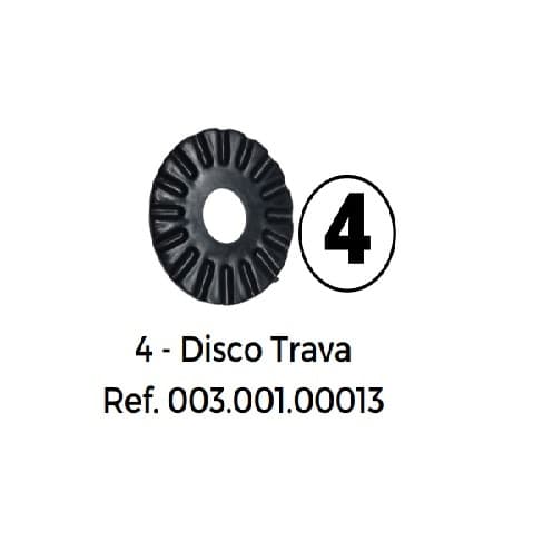 DISCO TRAVA BORBOLETA DO CACHIMBO VENTILADOR DOMINA 50/60CM - COR PRETA