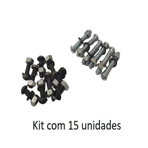 KIT MONTAGEM C/09-PARAFUSO DIV.3/16X1.5X3/4 P/FIXAR GARRA X MOTOR VENTILADOR DE TETO DIVERSOS - C/09UN-0294-PARAF + 06UN-0986-PARAF + 15UN-0843-PORCAS - foto 1 de 1