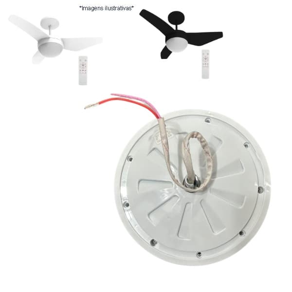 MOTOR P/VENTILADOR DE TETO ALISEU INSPIRE NANO ECO 3PAS 110V 90W SAT35-BR QJ2025 09 85*12 3