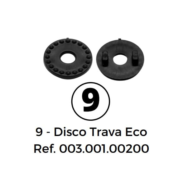 DISCO TRAVA BORBOLETA DO CACHIMBO VENTILADOR DOMINA ECO 50/60CM - COR PRETA