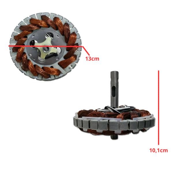 ESTATOR BOBINADO MOTOR VENTILADOR TETO VENTI-DELTA NEW 110V - MODELOS MAGNES MONTANA SPOT DELTA - USAR C/CAP.10,0UF*