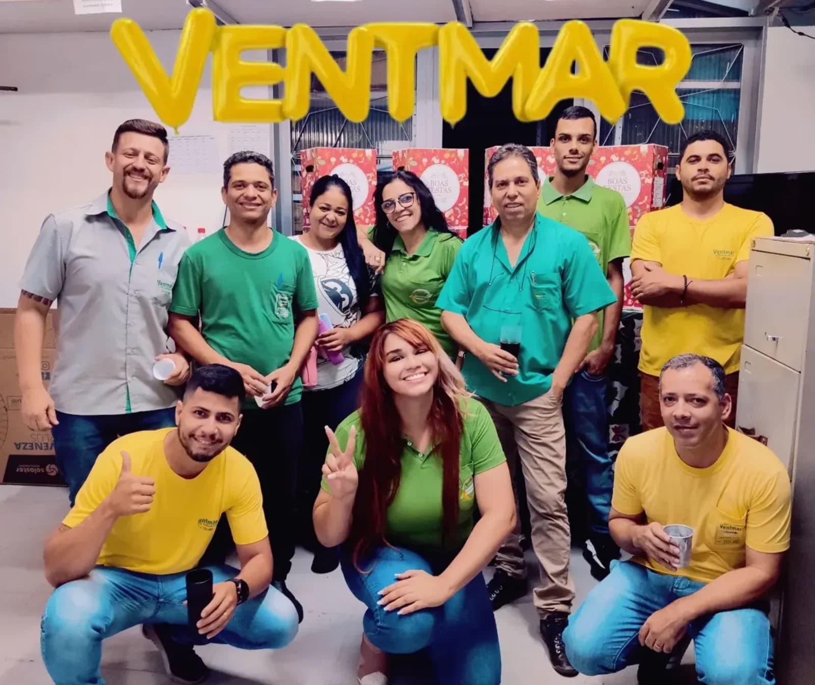 Registro da equipe Ventmar em outro momento de sua história