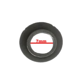 BUCHA DE FERRO P/EIXO DE LIQUIDIFICADOR WALITA CAMPEĂO 1100 - *VENDIDA P/UNIDADE - MATERIAL FERRO - FURO 7,0MM - DIÂMETRO EXTERNO 14MM - BUCHA METAL