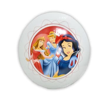 GLOBO CÚPULA 30CM P/VENTILADOR INFANTIL STARTEC TEMA PRINCESAS - VIDRO D.300MM