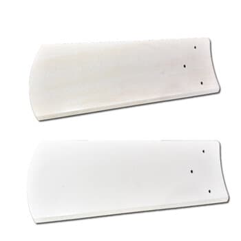 Pá Madeira para Ventilador de Teto Venti-Delta Garra Grande - Pá MDF Modelo Gótica Dupla Face Branca/Areia * SALDĂO NĂO ESTĂO 100% PERFEITAS