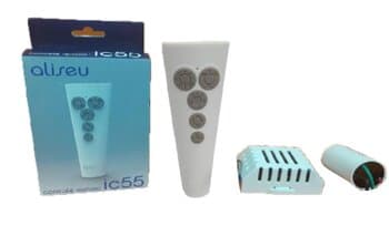 CONTROLE REMOTO VENTILADOR ALISEU 110V10,0UF KIT IC55 P/DUO GEO INSPIRE NANO NANO TECH JET CHAPADO SLIM SMART WAVE - TRANSM+RECEPTOR C/CAPACITOR