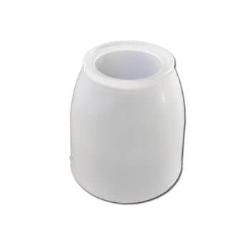 GLOBO CUPULA TULIPA PLASTICA COPO LISA CONICA TRANSPARENTE P/VENTILADOR DE TETO - ENCAIXE EM SOQUETE 4,5CM APROX... - *VENDIDO P/UNIDADE - foto 1 de 3