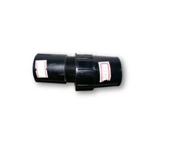 Travante da Coluna do Ventilador Venti-Delta 40Cm Preta - Kit Porca Plástica Externa + Luva Interna - Diâm. 2,70Cm Rosca