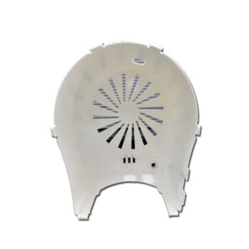 CAPACETE DO MOTOR PARA VENTILADOR VENTISOL 50/60CM MOD G3 BRANCO - CAPA PLASTICA PARA VENTILADOR DE MESA, DE COLUNA OU PAREDE