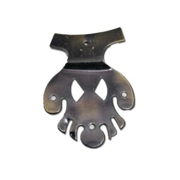 Garra Suporte da Pá Hélice Ventilador de Teto RioPreLustres Infinity - cor Ouro Velho - Garra c/1-Furo Motor / 3-Furos Pás - *Vendida p/Unidade