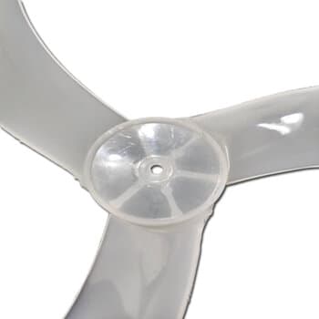HELICE DE 60CM P/VENTILADOR ARGE STYLO TWISTER 3PÁS E-10,0MM PRD S/TRAVA TRASEIRA C/TRAVA REBITE ROSCA INTERNA ESQUERDA