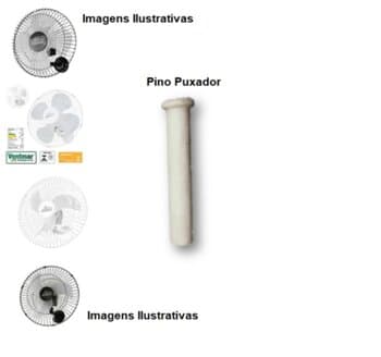 PINO PUXADOR DO OSCILANTE VENTILADOR VENTI-DELTA PREMIUM 50/60CM - PINO PLÁSTICO BRANCO