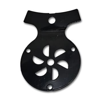 GARRA SUPORTE DE PÁ DO VENTILADOR DE TETO LOREN SID M1 M2 PRETA - VENDIDA P/UNIDADE - NĂO ACOMPANHA PARAFUSOS+PORCAS