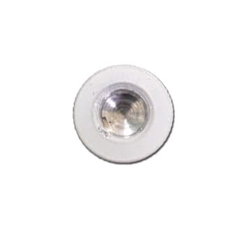 PORCA R/DIR 8,0MM P/FIXAR VIDRO LUMINÁRIA VENTILADORES BRUXELAS INTERNO MENOR CAIRO EURUS MIRAY MONACO NAULU - TAMPĂO ALU BRANCA -*VENDIDA P/UNIDADE