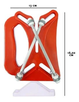Afiador Amolador Manual Linha Profissional Suprakorte VERMELHO - Afiador Amolador Profissional Supra Korte - VENTMAR