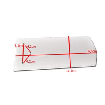 PA HELICE P/VENTILADOR DE TETO VENTISOL WIND LIGHT PETALOS - *KIT-03PAS MDF COR BRANCA - *P/MONTAR USAR GARRAS/SUPORTES