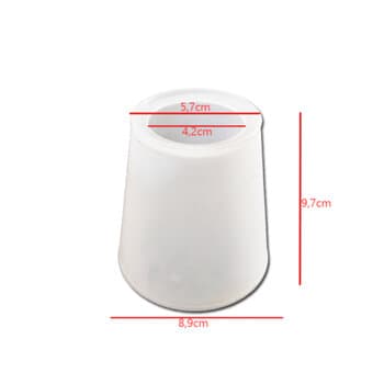 GLOBO CUPULA TULIPA PLASTICA COPO LISA RETA TRANSPARENTE PARA VENTILADOR DE TETO - ENCAIXE EM SOQUETE 4,5CM * SALDAO/AMARELADAS