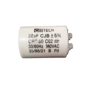 CAPACITOR 020,0UF 3/4TERMINAIS RD 380VAC - P/PORTĂO ELETRÔNICO / MOTOR ELÉTRICO / MOTOR DE PORTĂO DE ELEVAÇĂO