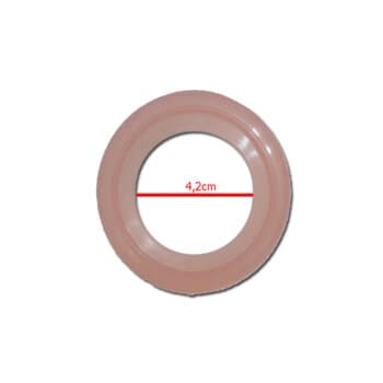 GLOBO TULIPA PLASTICA PATA ROSA CLARINHO - P/LUMINÁRIA VENTILADOR DE TETO - ENCAIXE EM SOQUETE 4,2CM * SALDĂO