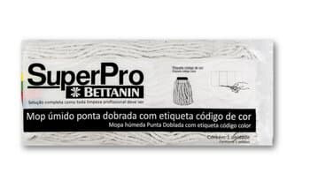 Refil Mop Úmido Ponta Dobrada - 340Gramas - Refil Rodo Esfregăo Cabeleira - Encaixe 17,50CM - SuperPro Bettanin REF.SP9111P