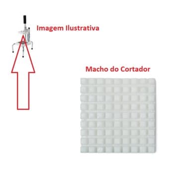 Macho do Basculante Cortador de Legumes Loren Sid Pequeno com Travas Injetadas - Vasculante 8,5x8,5cm Cortador de Legumes Pequeno