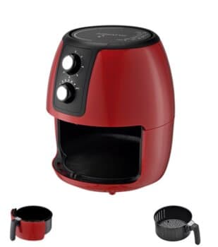 FRITADEIRA ELÉTRICA SUPREMMA FESV-01 VERMELHA 3,6L 1400W 110V AGRATTO - AIR FRYER FRITADEIRA SEM ÓLEO