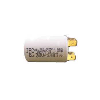CAPACITOR 006,0UF 3/4 TERMINAL 3/4 POLOS RD 380 400VAC - P/VENTILADOR LOREN SID ORBITAL 40CM 110-BIV / 50CM 3PÁS BIV