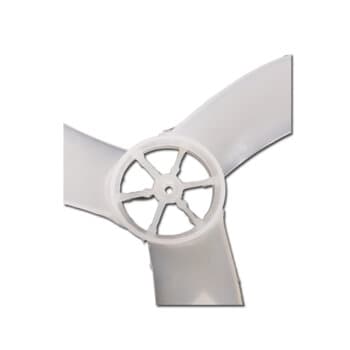 HELICE DE 60CM P/VENTILADOR ARGE STYLO TWISTER 3PÁS E-10,0MM PML C/TRAVA TRASEIRA C/TRAVA REBITE ROSCA INTERNA ESQUERDA