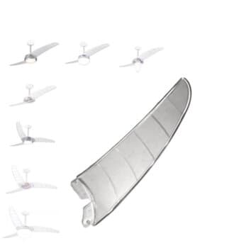 PÁ HÉLICE PARA VENTILADOR DE TETO SPIRIT CRISTAL PLÁSTICA PARA MODELOS VT200 201 202 203 300 301 302 303 - *VENDIDA P/UNIDADE - ORIGINAL