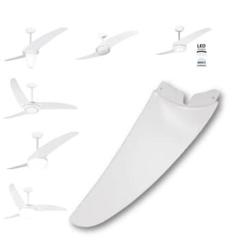Pá Hélice para Ventilador de Teto Spirit Branca Plástica para Modelos VT200 201 202 203 300 301 302 303 - *Vendida p/Unidade - Original