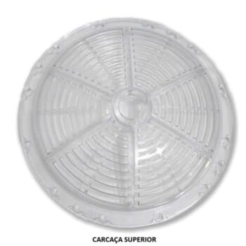 Carcaça Plástica SUPERIOR do Motor Ventilador Efyx Venti-Delta Lunik Magnifíco - Carcaça Cristal Plástica - para Modelos de 2 / 3 ou 4 Pás