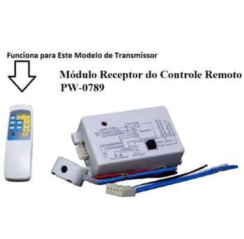 MÓDULO RECEPTOR DO CONTROLE REMOTO UNIVERSAL BIV P/VENTILADOR DE TETO - PW INFRA - USAR C/CAP-2FIOS - *APENAS O RECEPTOR - foto 1 de 3