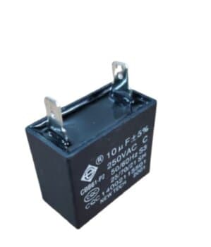 CAPACITOR 010,0UF 2PINOS QD 250VAC - P/CLIMATIZADOR VENTISOL CLIPRO45 CLIPRO70 CLIPRO100 110V - C/2-TERMINAL