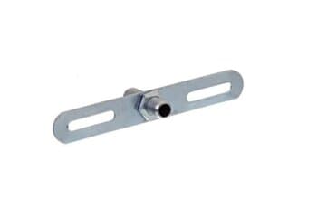 SUPORTE TRAVESSA PE DE GALINHA P/INSTALAR LUSTRES - COMPRIMENTO 10,5CM LARGURA 1,5CM - COM NIPEL E PORCAS