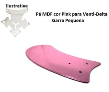 PÁ HÉLICE P/VENTILADOR DE TETO VENTI-DELTA NEW LIGHT MDF ARTE PINK P/GARRA PEQUENA - NEW MONTANA, MAGNES, SMART, ETC...*VENDIDA P/UNIDADE