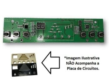 PLACA CENTRAL DE COMANDO 110V PAINEL LED DE FUNCOES CLIMATIZADOR MEGA BRISA MC70 MB70 - PLACA DE CIRCUITOS LEDS 110VOLTS - foto 1 de 4