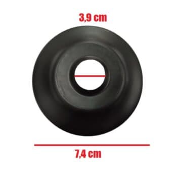 CANOPLA CAPA METAL DO SUPORTE DE PAREDE P/VENTILADOR SOLASTER DAL MORO GOAR - COR PRETA - CALOTA PAREDE PR - P/ACAPULCO BARCELONA VENEZA