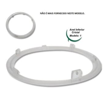 ANEL SUPORTE MOLDURA DE FIXAÇĂO DA LENTE/VIDRO DA LUMINÁRIA VENTILADOR LATINA AIR/LATINA VT655 - FIXAR C/PARAFUSOS