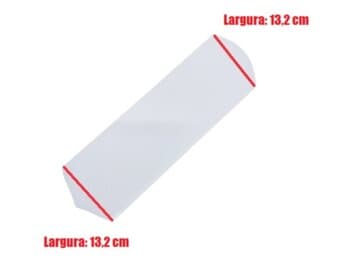 PÁ Helice p/Ventilador de Teto - MDF Reta cor Branca *Serve p/Diversas Marcas Arge Ciclone Importados Loren Sid RioPreLustres Tron Venti-Delta VentisoL Volare -*VENDIDA P/Unidade - S/Furaçăo