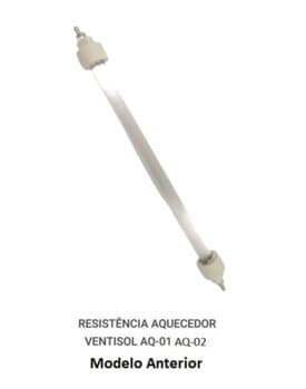 RESISTENCIA P/AQUECEDOR VENTISOL QUARTZO AQ-02 220V - LÂMPADA TUBO QUARTZO AQ02 400W ANTIGO C/PINO/PARAFUSO - *VENDIDA P/UNIDADE