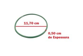 CORREIA DO MOTOR CLIMATIZADOR JOAPE - LADO DO DISCO - REDONDA HABASIT-DISCO (COR VERDE) ROTO - DIÂMETRO EM DESCANSO 11,70CM/ESPESSURA 0,50CM