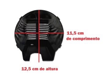 CAPACETE DO MOTOR P/VENTILADOR VENTISOL 50CM TURBO 6PAS PRETO - CAPA PLÁSTICA 0333 VENTILADOR DE MESA E COLUNA - foto 1 de 6