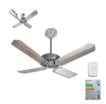Ventilador de Teto Ventmar Comercial Super Ciclone 220V135W03,5uF Apolo Iv Cinza 4Pás Alumínio Chave Reversăo - P/área Gourmet S/luminária - Consumo A - foto 1 de 4