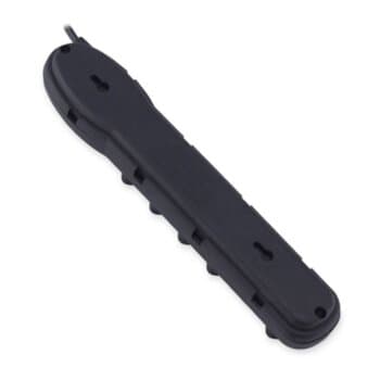 Extensăo Filtro de Linha com 5Tomadas Cabo PP 80,0cm 3x0,75mm 10A Bivolts com 2-USB 5v/1A Preta - Force Line/ForceLine