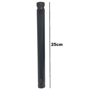 HASTE DE METAL P/FIXAR VENTILADOR TETO - COMPRIMENTO PADRAO VENTI-DELTA 25CM COR PRETA - DIÂM.5/8 - ARGE LOREN SID TRON