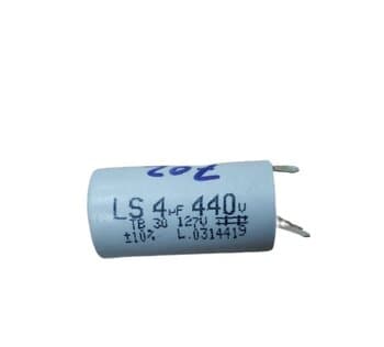 CAPACITOR 004,0UF 3/4 TERMINAL RD 440VAC - CAPACITOR DE PARTIDA / P/VENTILADOR DE MESA OU COLUNA LOREN SID BIVOLTS